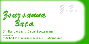 zsuzsanna bata business card
